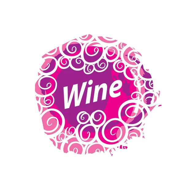 Impresión del logotipo del vino — Vector de stock