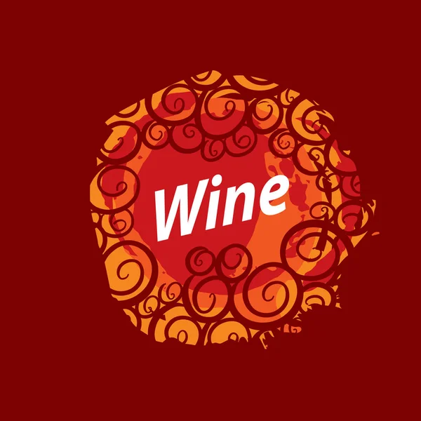 Víno logem — Stockový vektor