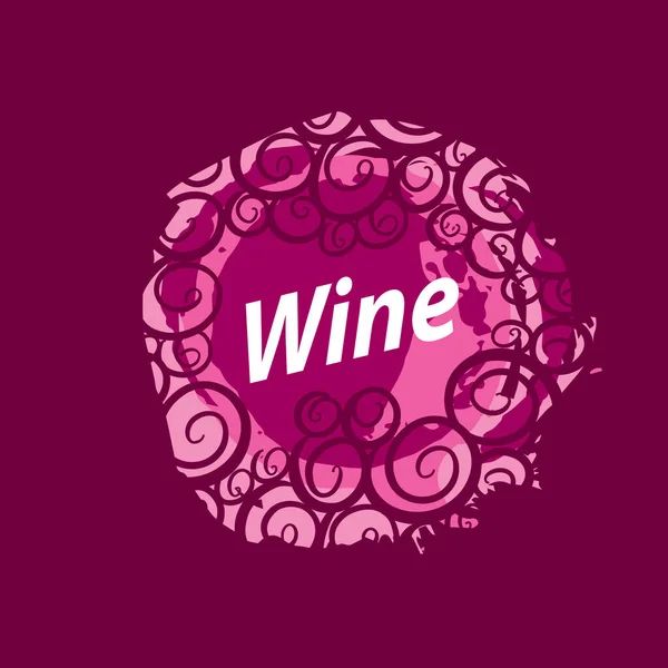 Impresión del logotipo del vino — Archivo Imágenes Vectoriales