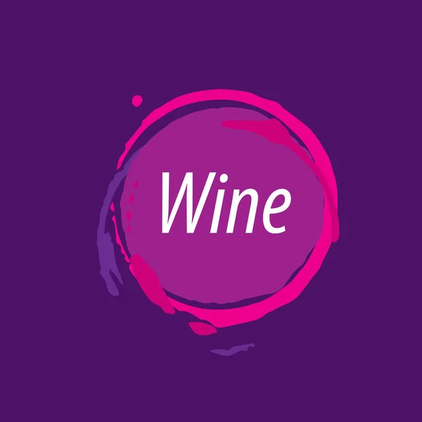 Impresión del logotipo del vino — Vector de stock