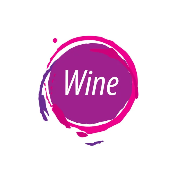 Logo du vin empreinte — Image vectorielle