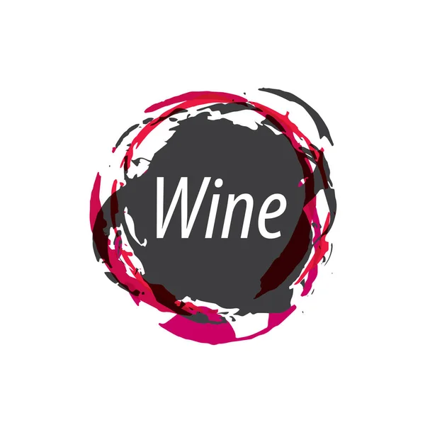 Şarap logosu baskı — Stok Vektör