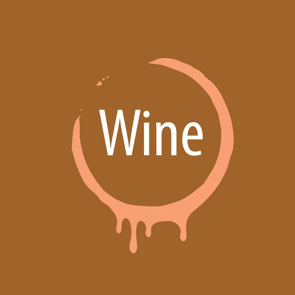 Impresión del logotipo del vino — Archivo Imágenes Vectoriales