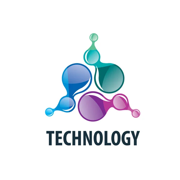 Vektör logo teknoloji — Stok Vektör