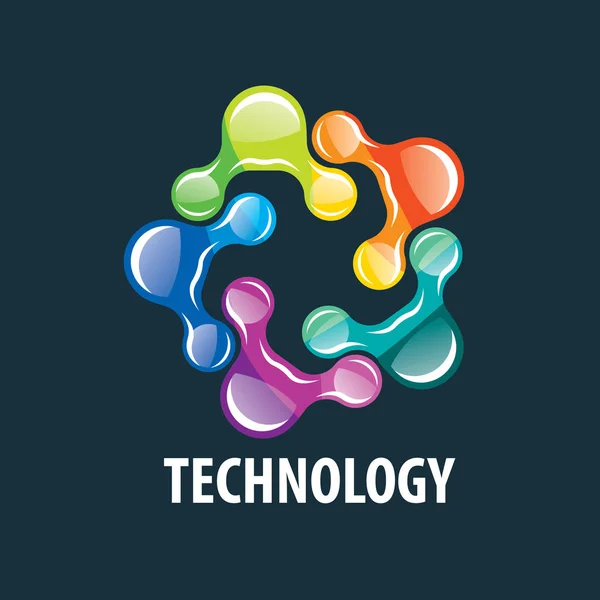 Vektorové logo technologie — Stockový vektor