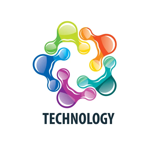 Vektorové logo technologie — Stockový vektor