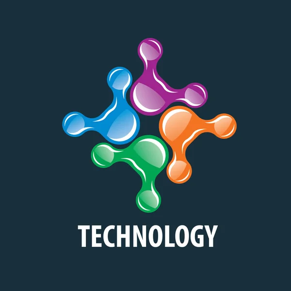 Tecnologia do logotipo do vetor — Vetor de Stock