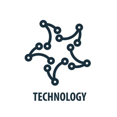 Vektör logo teknoloji