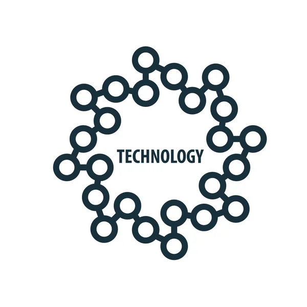 Vektorové logo technologie — Stockový vektor