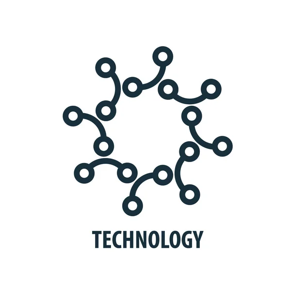 Vector logo technology — Stock Vector