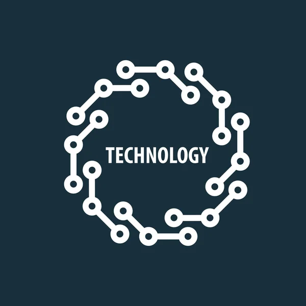 Vector logo technology — Vector de stoc