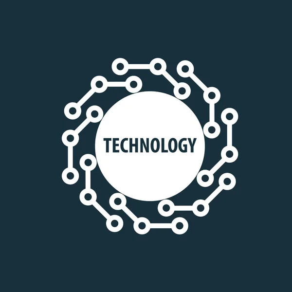 Vektorové logo technologie — Stockový vektor