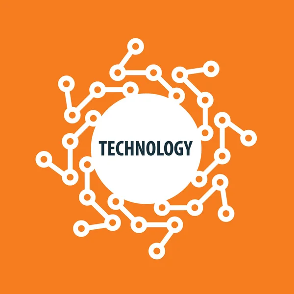 Vektorové logo technologie — Stockový vektor