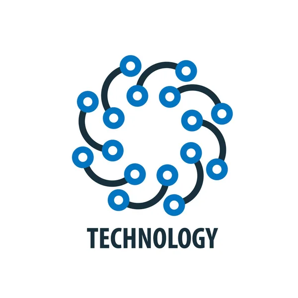 Vector logo technology — Stock Vector