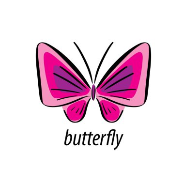 Kelebek logo vektör
