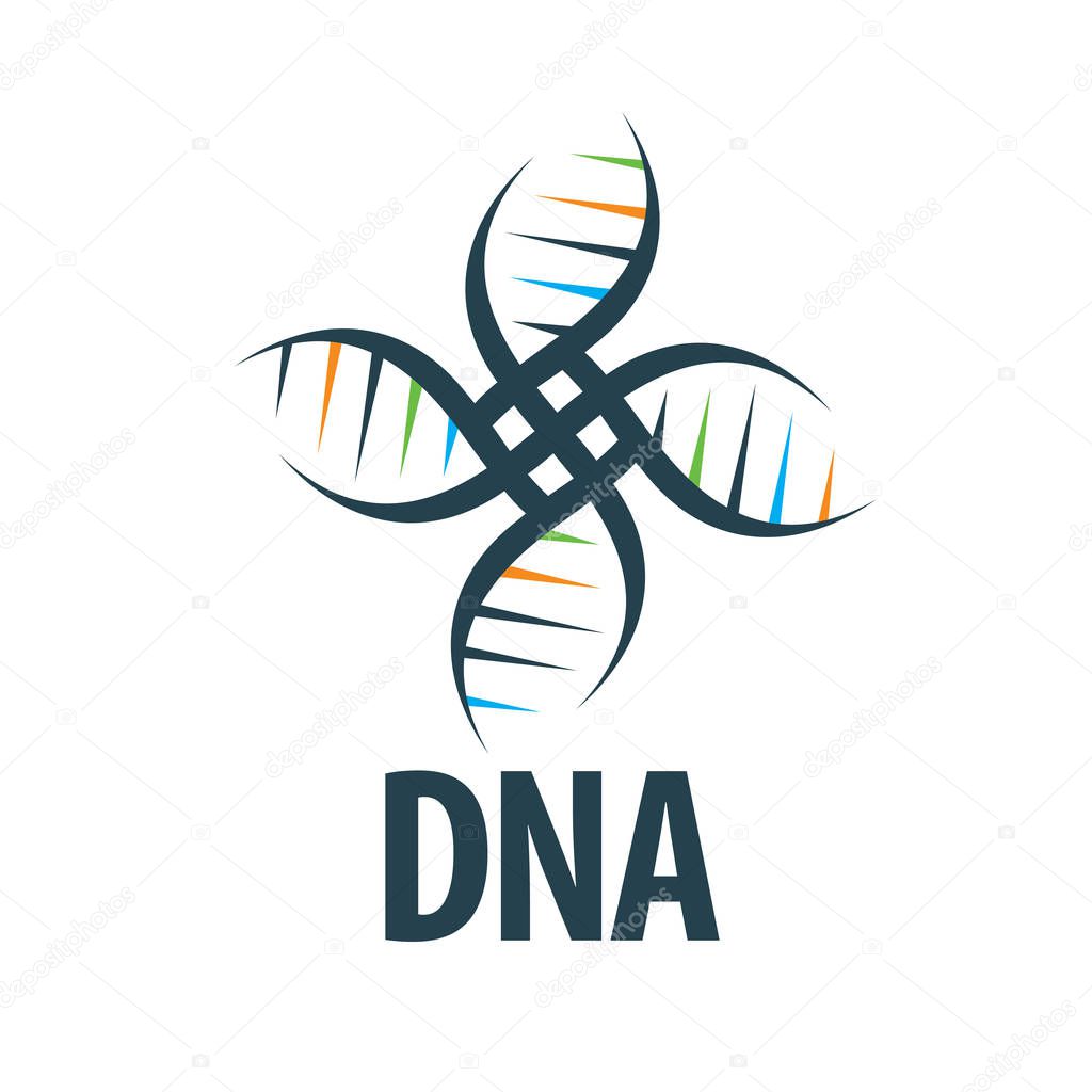 Design pattern logo dna. Vector illustration icon