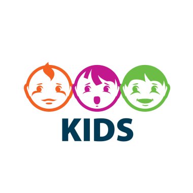vektör logo çocuklar
