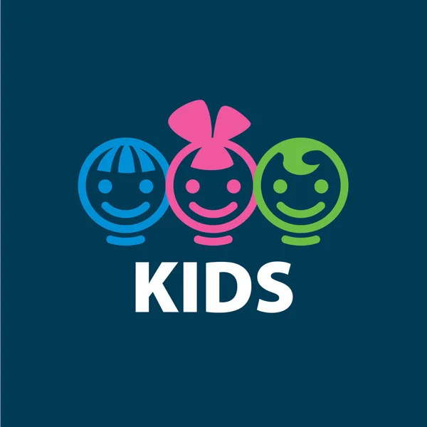 Logo vectoriel enfants — Image vectorielle