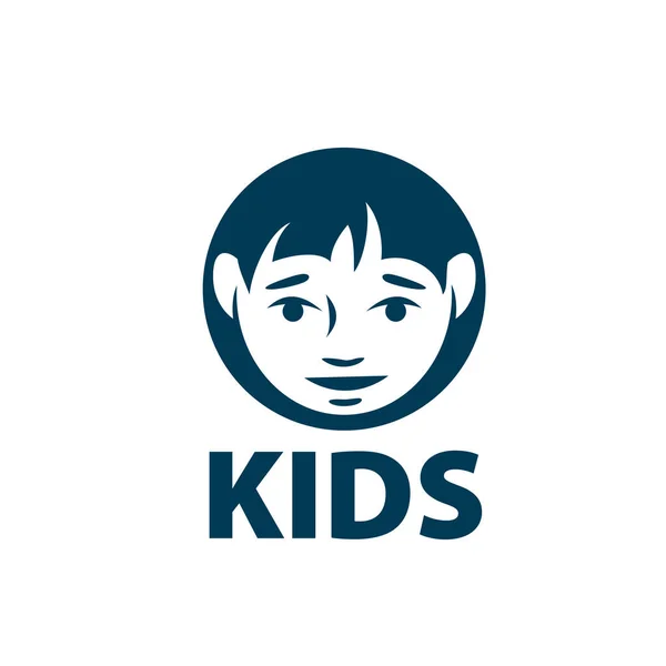 Векторный логотип детей — стоковый вектор