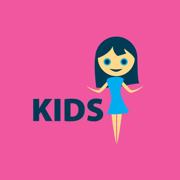 Vector logo kinderen — Stockvector