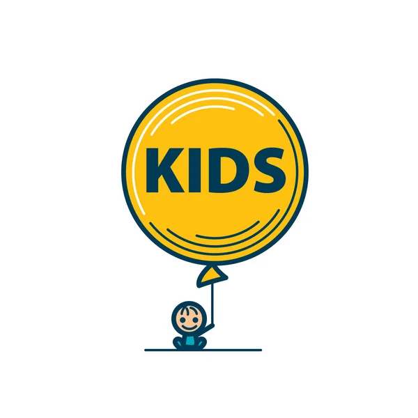 Vector logo kinderen — Stockvector