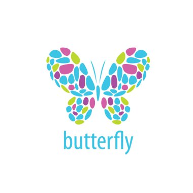 Kelebek logo vektör