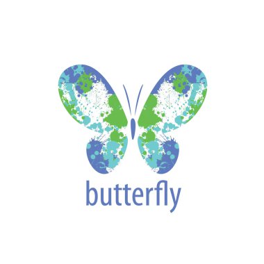 Kelebek logo vektör