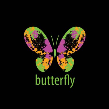 Kelebek logo vektör