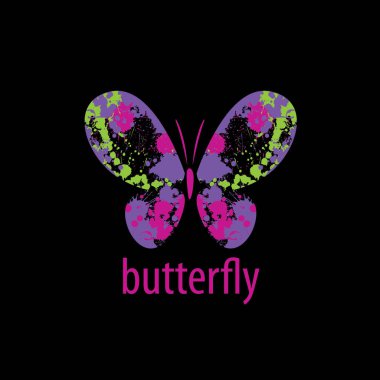 Kelebek logo vektör