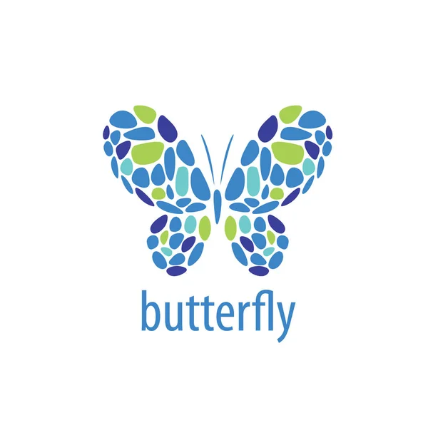 Logo vector mariposa — Vector de stock