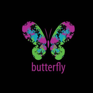 Kelebek logo vektör