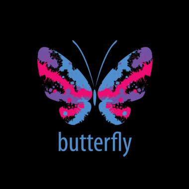 Kelebek logo vektör