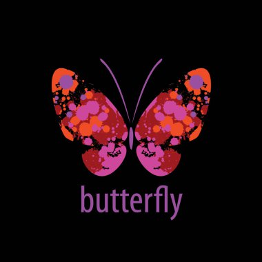 Kelebek logo vektör