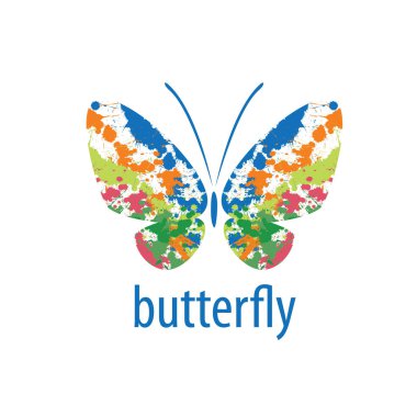 Kelebek logo vektör