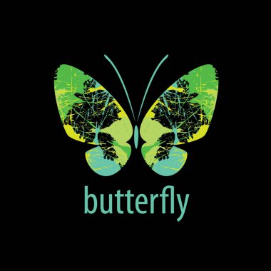 Kelebek logo vektör