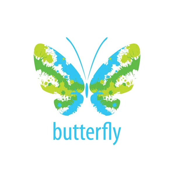 Logo vector mariposa — Vector de stock