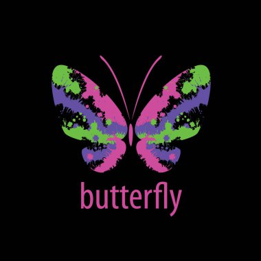 Kelebek logo vektör