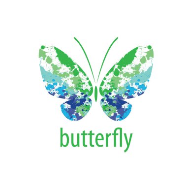 Kelebek logo vektör
