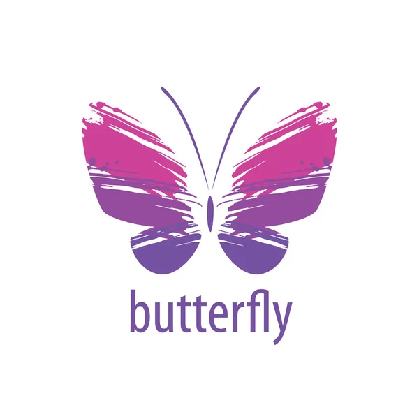 Logo vector mariposa — Vector de stock