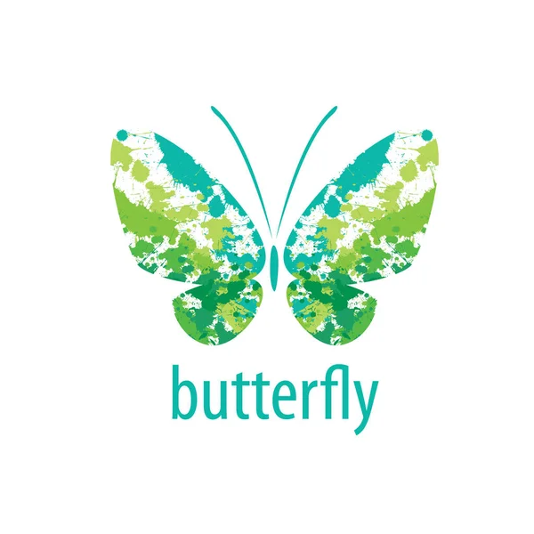 蝶のベクトルのロゴ — ストックベクタ