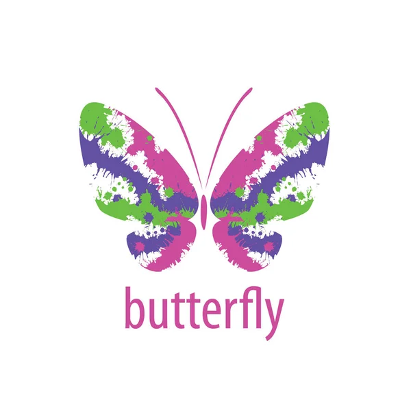 Logo vector mariposa — Vector de stock