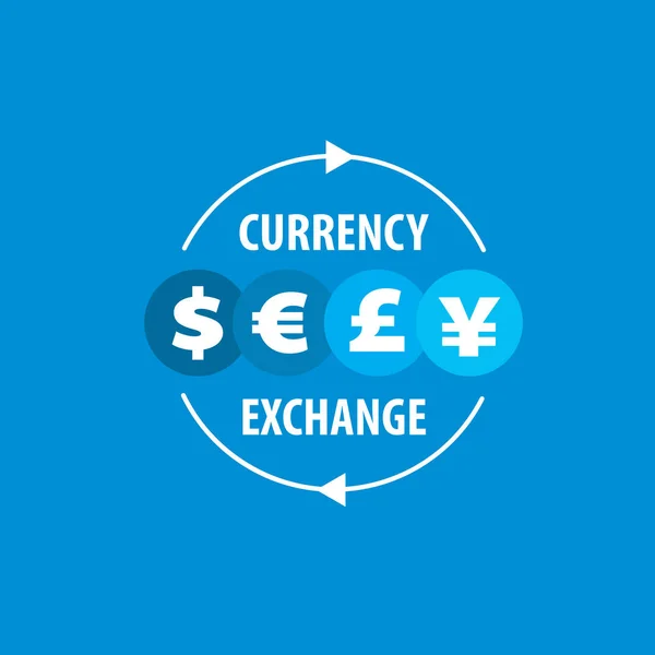 ベクトルのロゴの外貨両替 — ストックベクタ