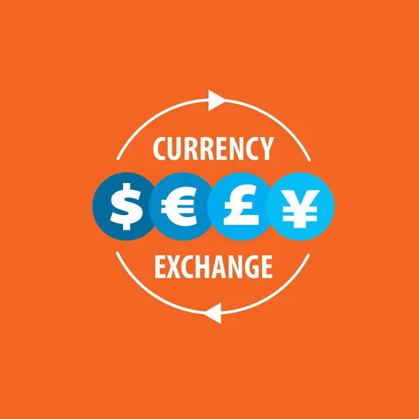 ベクトルのロゴの外貨両替 — ストックベクタ