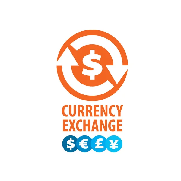 ベクトルのロゴの外貨両替 — ストックベクタ