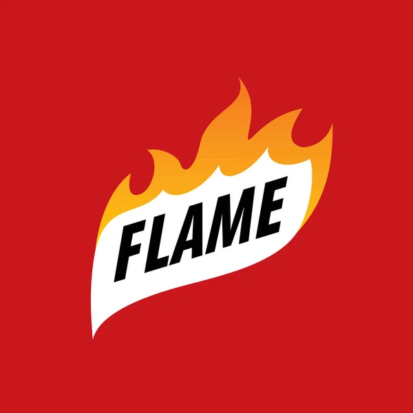 Logo vector fuego — Vector de stock