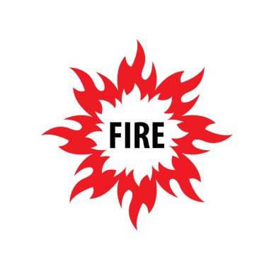 Yangın vektör logosu