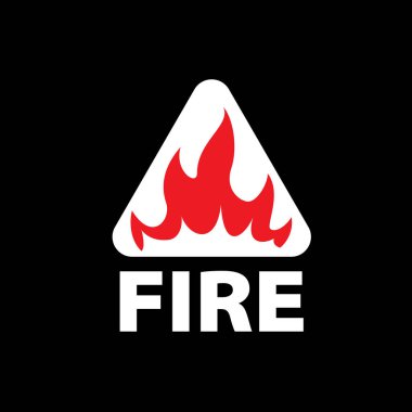 Yangın vektör logosu