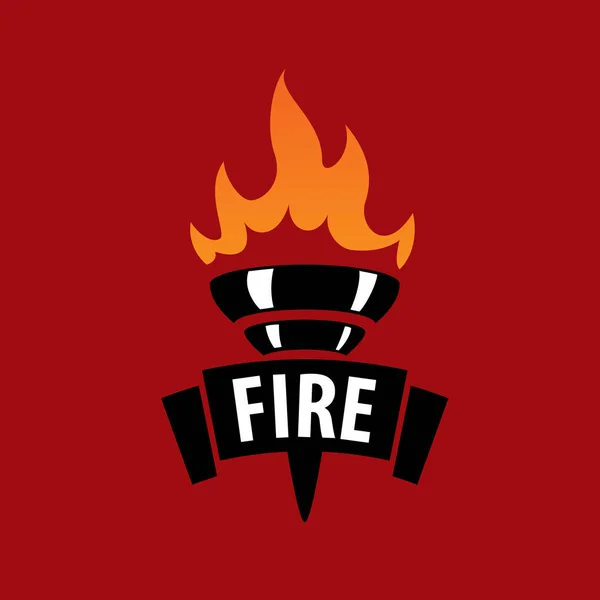 Feuer Vektor Logo — Stockvektor