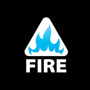 Yangın vektör logosu
