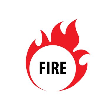 Yangın vektör logosu